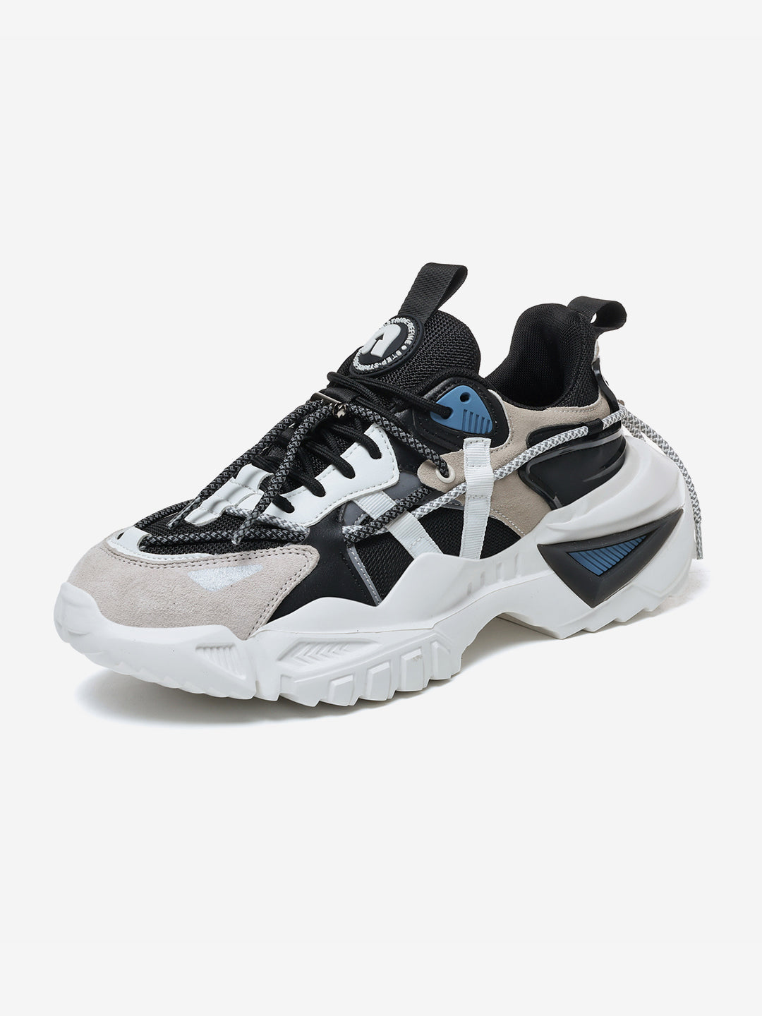 Nickron Rocket Boost Nimbus – White Chunky Designer Sneakers for Men